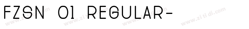 FZSN 01 Regular字体转换